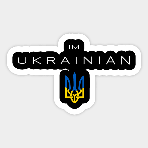 I am Ukrainian - I am from Ukraine Sticker by Yasna